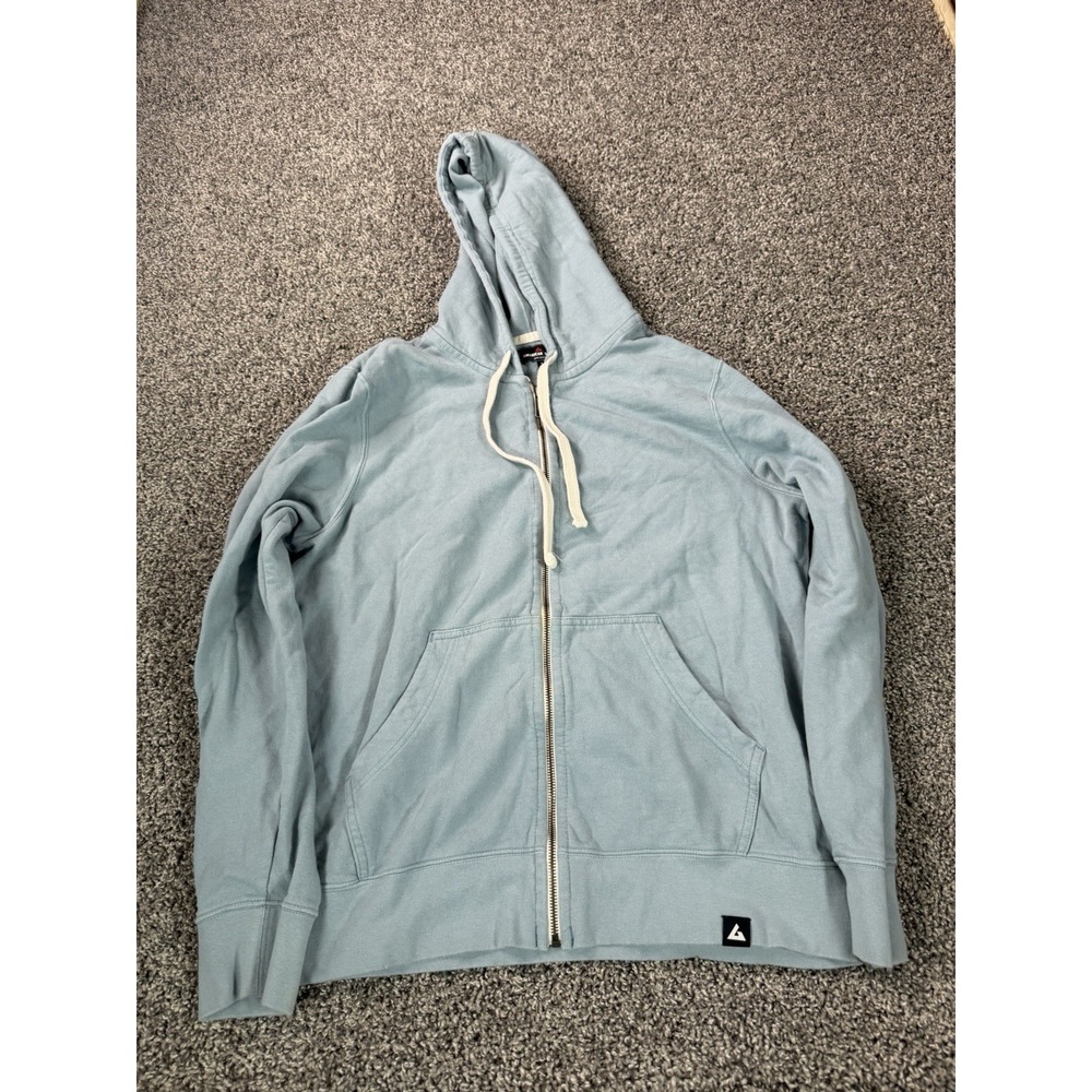 American Giant Full Zip Hoodie Men's Size Large Blue